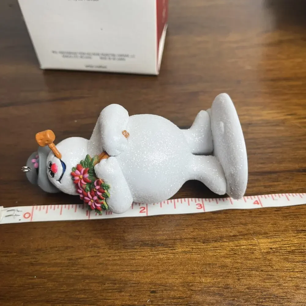 2021 Hallmark Keepsake Ornament Frosty The Snowman A Holiday Bouquet Floral Cute